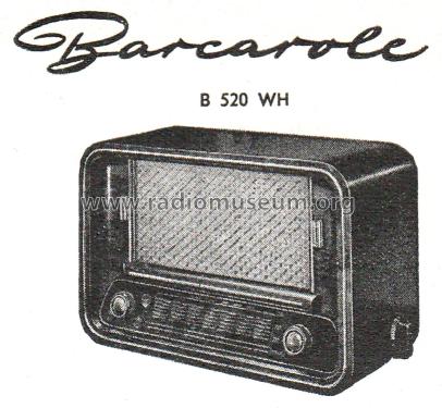 Barcarole B520WH; Blaupunkt Ideal, (ID = 2585580) Radio