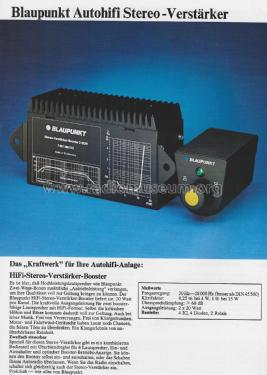 Bedienteil für Stereo - Verstärker - Booster 7.607.368.010; Blaupunkt Ideal, (ID = 2712085) Altri tipi