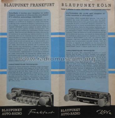 Blaupunkt Auto-Radio, Prospekt 1955 ; Blaupunkt Ideal, (ID = 3065100) Paper