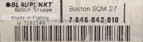 Boston SQM 27 7.646.842.010; Blaupunkt Ideal, (ID = 2460924) Car Radio
