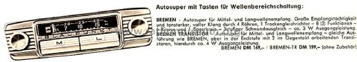 Bremen ab Q 400001; Blaupunkt Ideal, (ID = 2732773) Car Radio