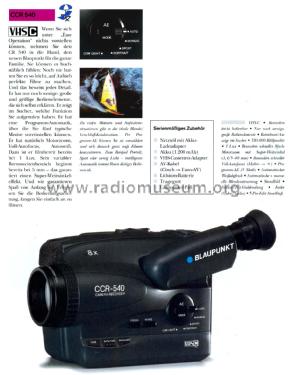 Camera Recorder CCR-540; Blaupunkt Ideal, (ID = 2389767) Sonido-V