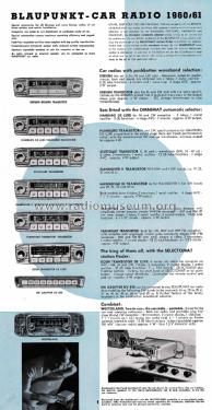 Car Radio 1960/61 Inland II; Blaupunkt Ideal, (ID = 2965400) Paper