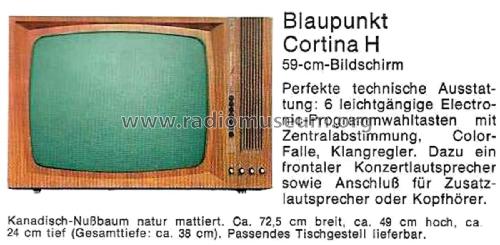 Cortina H 7.677.290; Blaupunkt Ideal, (ID = 2943912) Télévision