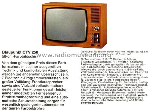 CTV250 7.660.210; Blaupunkt Ideal, (ID = 2544348) Television