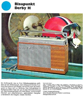 Derby H 7.659.650; Blaupunkt Ideal, (ID = 2678568) Radio