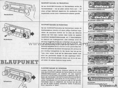 Essen ATR ab U 300001; Blaupunkt Ideal, (ID = 2805768) Car Radio