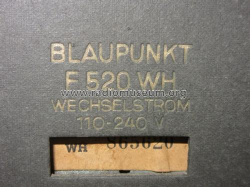 F520WH; Blaupunkt Ideal, (ID = 2449343) Radio