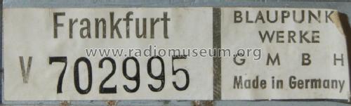 Frankfurt ab V 580001; Blaupunkt Ideal, (ID = 2698889) Autoradio