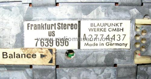 Frankfurt Stereo US 7.639.696 ab 2770001; Blaupunkt Ideal, (ID = 2107848) Autoradio