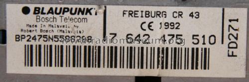 Freiburg CR 43 7 642 475 510; Blaupunkt Ideal, (ID = 2145646) Car Radio