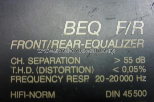 Front/Rear-Equalizer BEQ F/R 7 607 388 010; Blaupunkt Ideal, (ID = 2043022) Misc