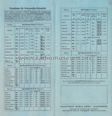 Glückliche Fahrt - Opel , Prospekt ; Blaupunkt Ideal, (ID = 2807755) Paper