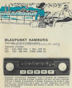 Hamburg ATR ab U 700001; Blaupunkt Ideal, (ID = 2727379) Car Radio