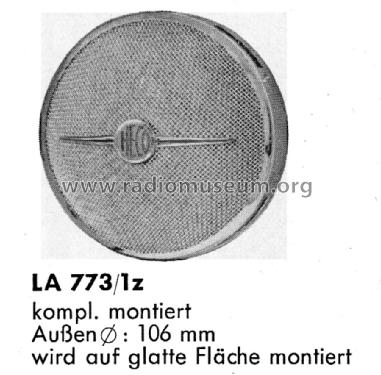 Hecklautsprecher LA 773/1z; Blaupunkt Ideal, (ID = 3085935) Parleur