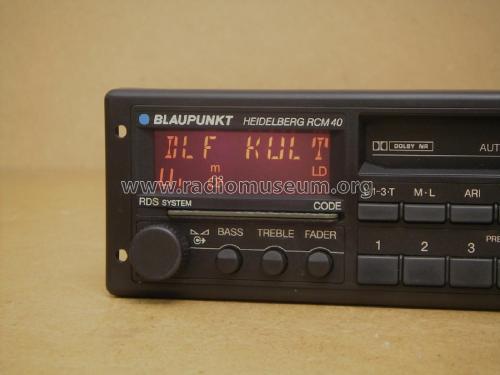 Heidelberg RCM 40; Blaupunkt Ideal, (ID = 2383577) Car Radio