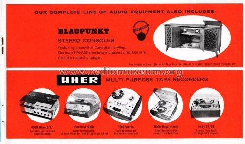 Hi-Fi in Motion Prospekt für Canada ; Blaupunkt Ideal, (ID = 2868750) Paper