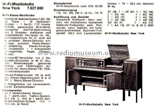 Hi-Fi-Musikstudio New York 7.627.880; Blaupunkt Ideal, (ID = 2594443) Radio