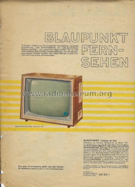 Blaupunkt Illustrierte August 1961 , Prospekt ; Blaupunkt Ideal, (ID = 2851972) Paper