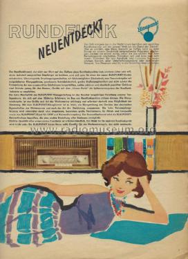 Blaupunkt Illustrierte August 1961 , Prospekt ; Blaupunkt Ideal, (ID = 2851977) Paper