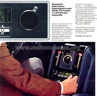 Köln Stereo 7.634.740 ab F 200001; Blaupunkt Ideal, (ID = 2212367) Car Radio