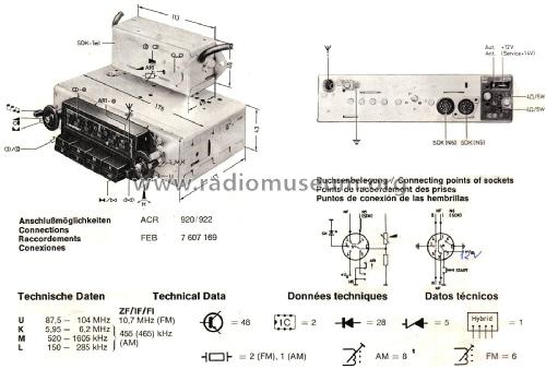 Köln Stereo-Super-Arimat 7.636.743.012 ab 1465001; Blaupunkt Ideal, (ID = 2390059) Car Radio