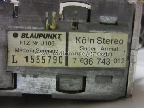 Köln Stereo-Super-Arimat 7.636.743.012 ab 1465001; Blaupunkt Ideal, (ID = 2452326) Car Radio