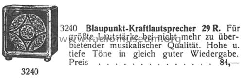 Kraftlautsprecher 29 R; Blaupunkt Ideal, (ID = 2594227) Lautspr.-K