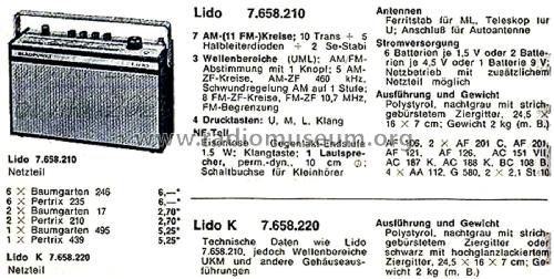 Lido 7.658.210; Blaupunkt Ideal, (ID = 2673529) Radio