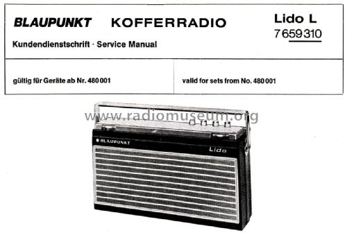 Lido L 7.659.310; Blaupunkt Ideal, (ID = 2672454) Radio