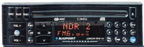 London RDM 104 7.643.795.510; Blaupunkt Ideal, (ID = 2051205) Car Radio