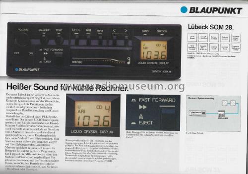 Lübeck SQM 28 7.647.751.010; Blaupunkt Ideal, (ID = 3166924) Car Radio