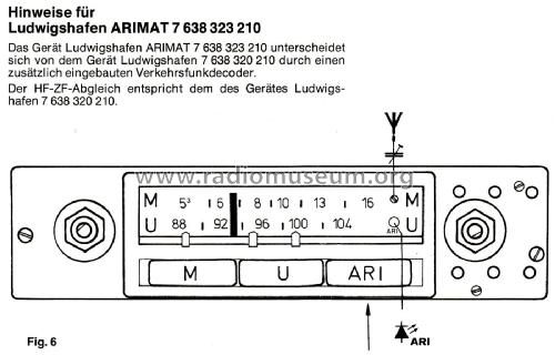 Ludwigshafen Arimat 7.638.323.210; Blaupunkt Ideal, (ID = 2700435) Car Radio