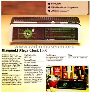 Mega Clock 1000 7.628.240; Blaupunkt Ideal, (ID = 2599109) Radio