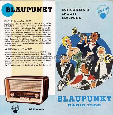 Milano III 20632; Blaupunkt Ideal, (ID = 2690093) Radio