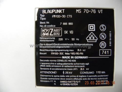 MS 70-76 B VT 7.666.870 Ch= FM100-30; Blaupunkt Ideal, (ID = 2144611) Televisión