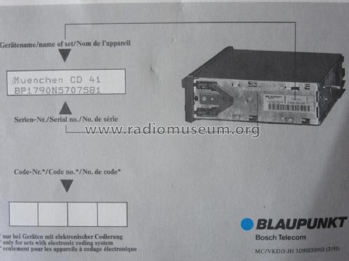 München CD41 7.641.790.010; Blaupunkt Ideal, (ID = 2546809) Car Radio