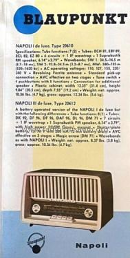 Napoli III de Luxe 20612; Blaupunkt Ideal, (ID = 2683756) Radio