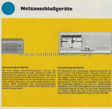 Netzanschlussgerät NG 960; Blaupunkt Ideal, (ID = 2718214) A-courant