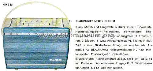 Nixe 610M; Blaupunkt Ideal, (ID = 2677071) Radio