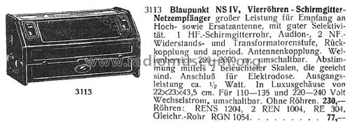 NS IV ; Blaupunkt Ideal, (ID = 2588706) Radio