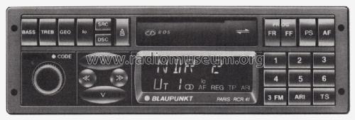 Paris RCR 41 7 641 774 010; Blaupunkt Ideal, (ID = 2047045) Car Radio