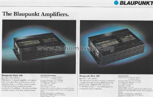 Quadro Amplifier BQA160 7.607.384.010; Blaupunkt Ideal, (ID = 2687432) Ampl/Mixer