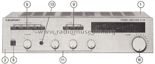 Stereo Amplifier A-110 7.629.110; Blaupunkt Ideal, (ID = 2222497) Ampl/Mixer