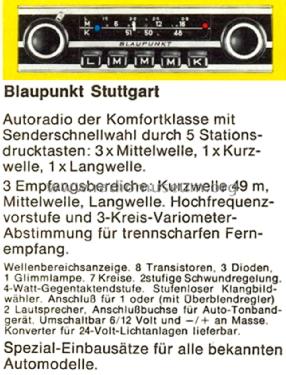 Stuttgart 7.630.530 ab 3027001; Blaupunkt Ideal, (ID = 2527390) Autoradio