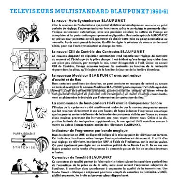 Televiseurs Multistandard, Prospekt ; Blaupunkt Ideal, (ID = 2833940) Paper