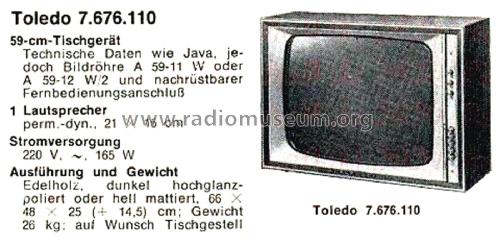 Toledo 7.676.110; Blaupunkt Ideal, (ID = 2946137) Televisión