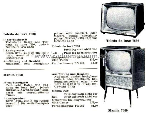 Toledo de luxe 7630; Blaupunkt Ideal, (ID = 2935025) Televisión