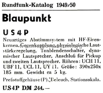 US4P; Blaupunkt Ideal, (ID = 2494127) Radio