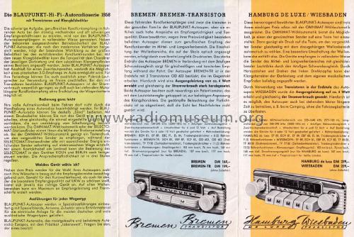 Verliebt in Blaupunkt Autoradio Prospekt 1958; Blaupunkt Ideal, (ID = 2841168) Paper